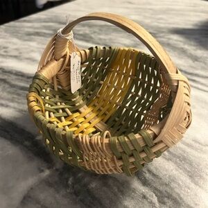 Handwoven Basket with Handle